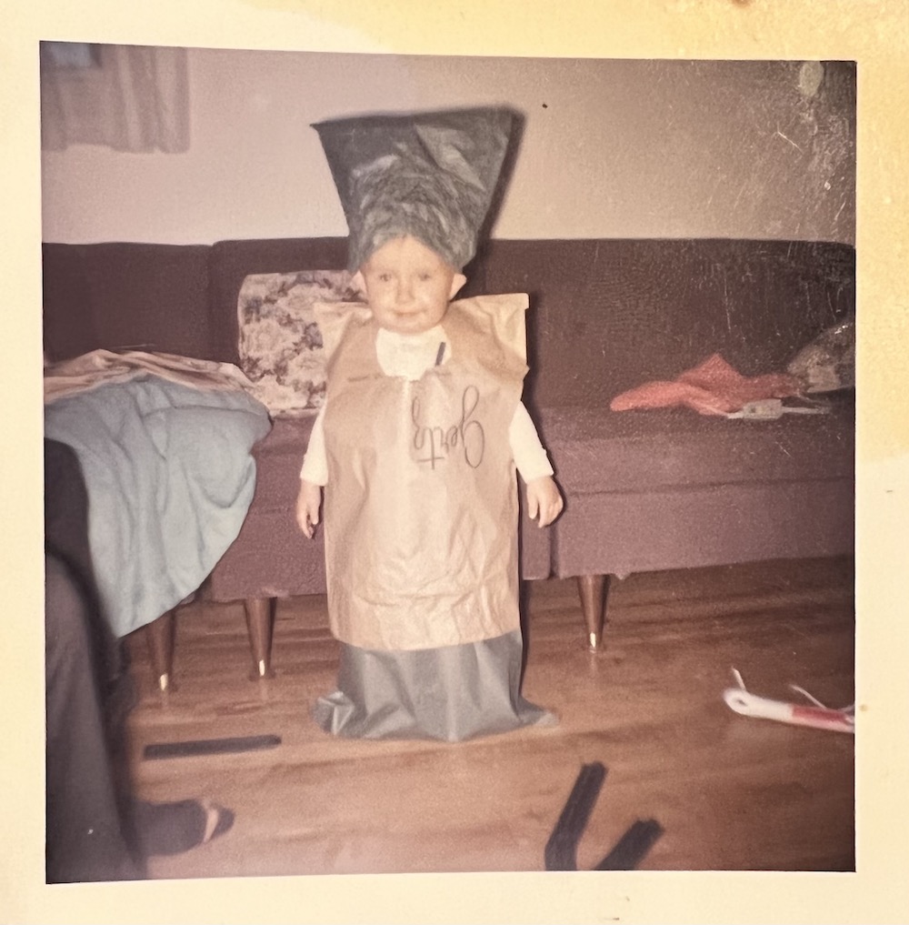 First Costume Halloween 1962