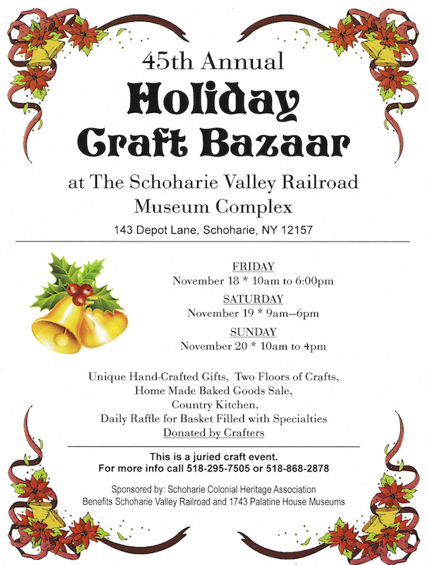 45th Holiday Craft Bazaar Flyer 2022