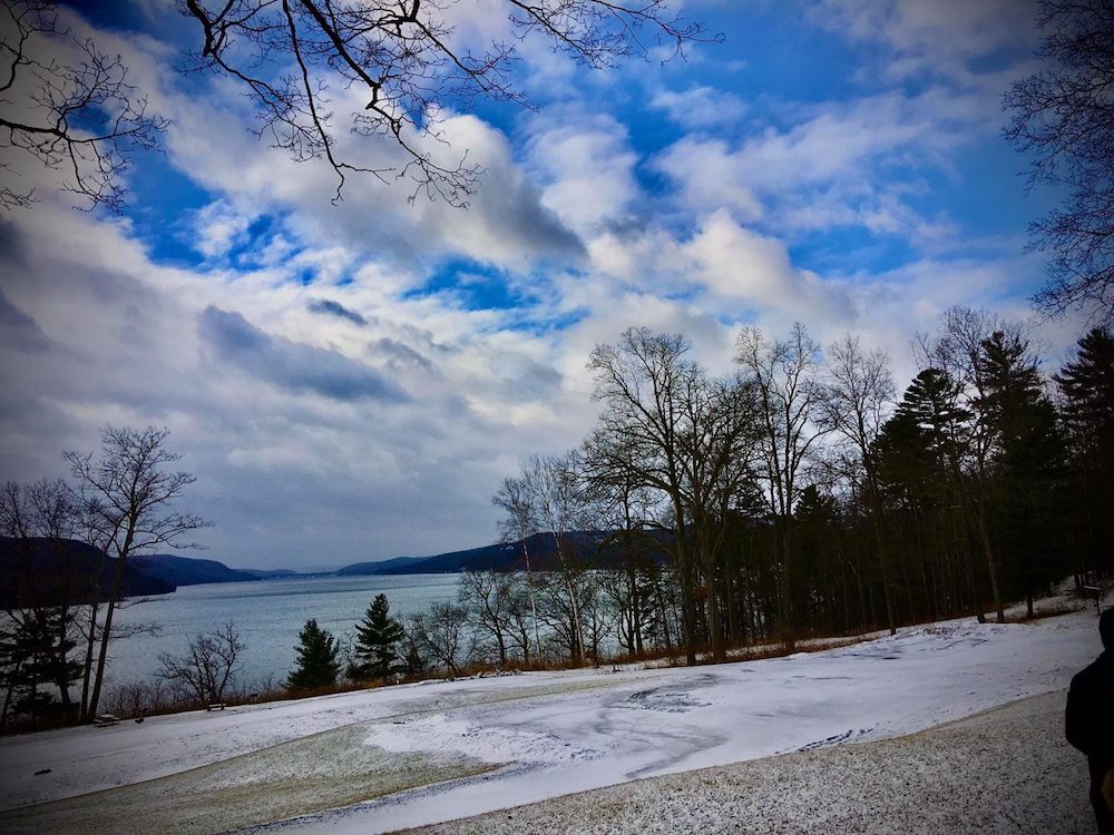 Glimmerglass First Day Hike 2024.. Photo from Glimmerglass State Park Facebook page
