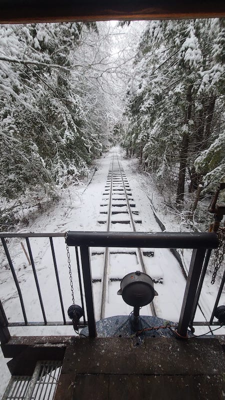 Richfield Springs Scenic Railway Winter Tracks