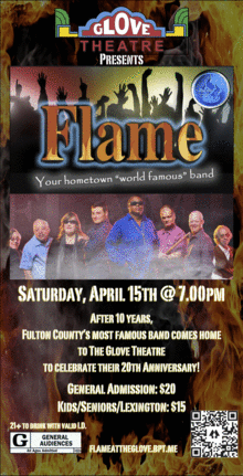 Flame at the glove flier