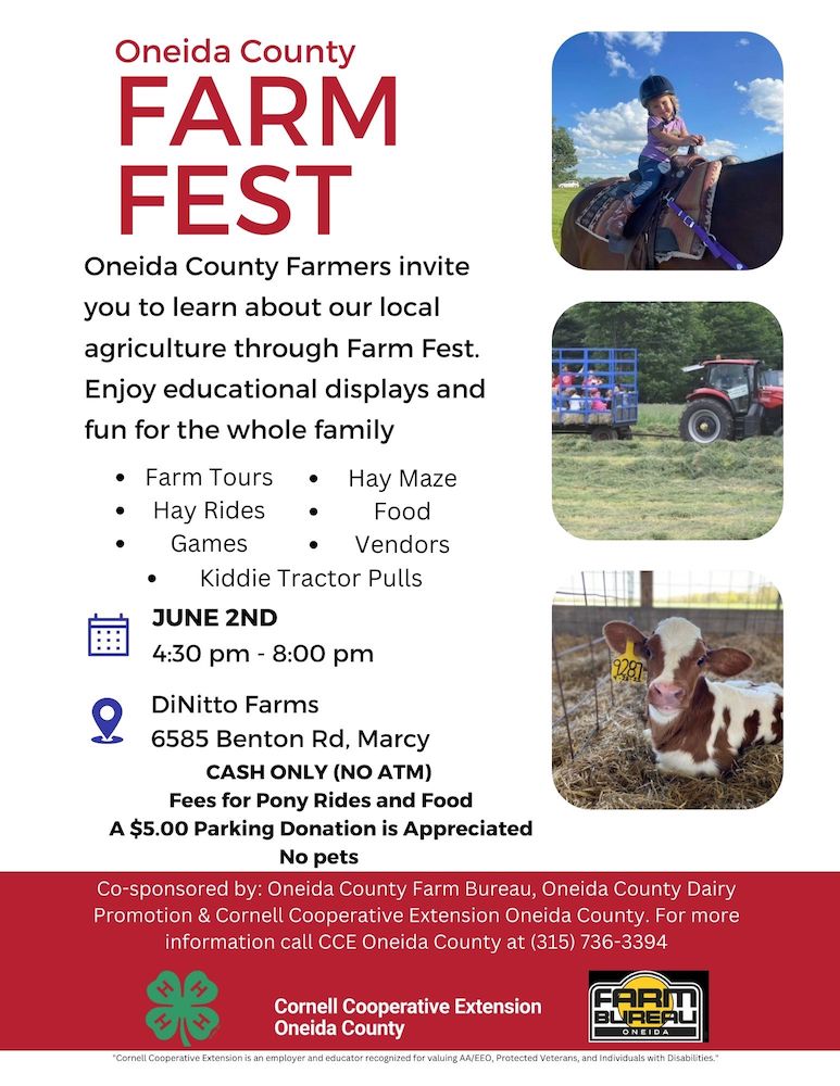 Oneida County Farm Fest Flier