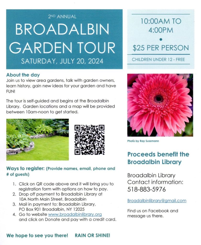 Broadalbin Garden Tour on July 20