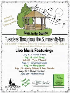 Gazebo Concerts Old Forge Library