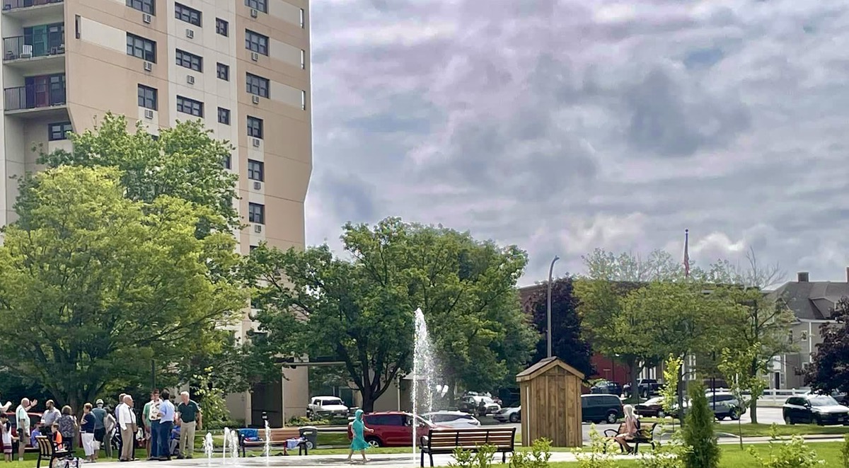 The Gloversville Splash Pad. Photo by the Fulton Montgomery Regional Chamber of Commerce