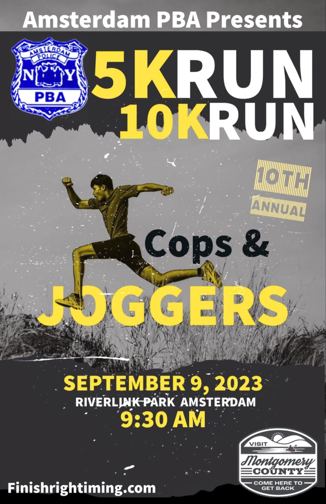 10th Annual Cops and Joggers flier