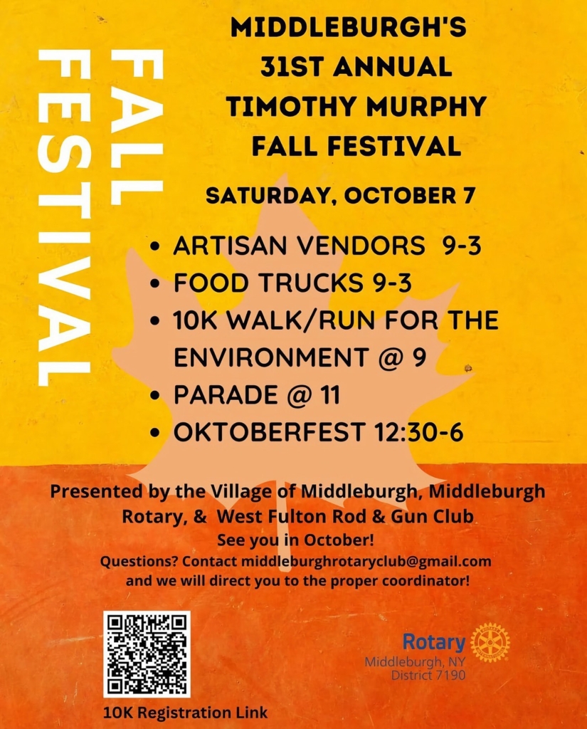 31st Annual Timothy Murphy Fall Festivall, Middleburgh NY