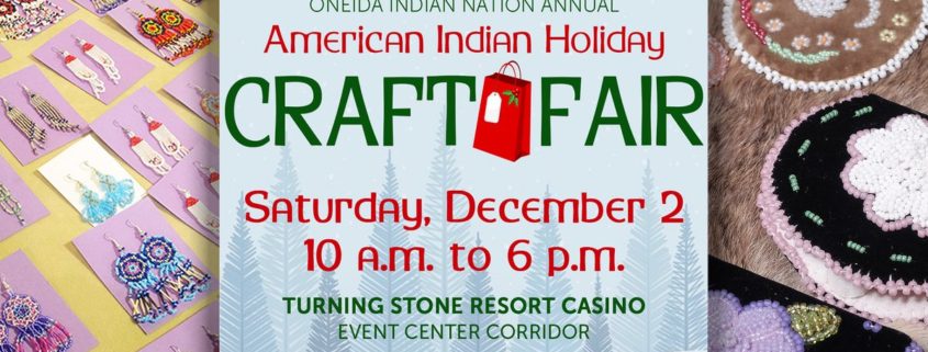 American Indian Holiday Craft Fair Banner, Image by Oneida Indian Nation