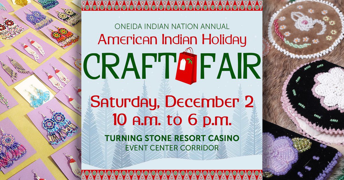 American Indian Holiday Craft Fair Banner, Image by Oneida Indian Nation