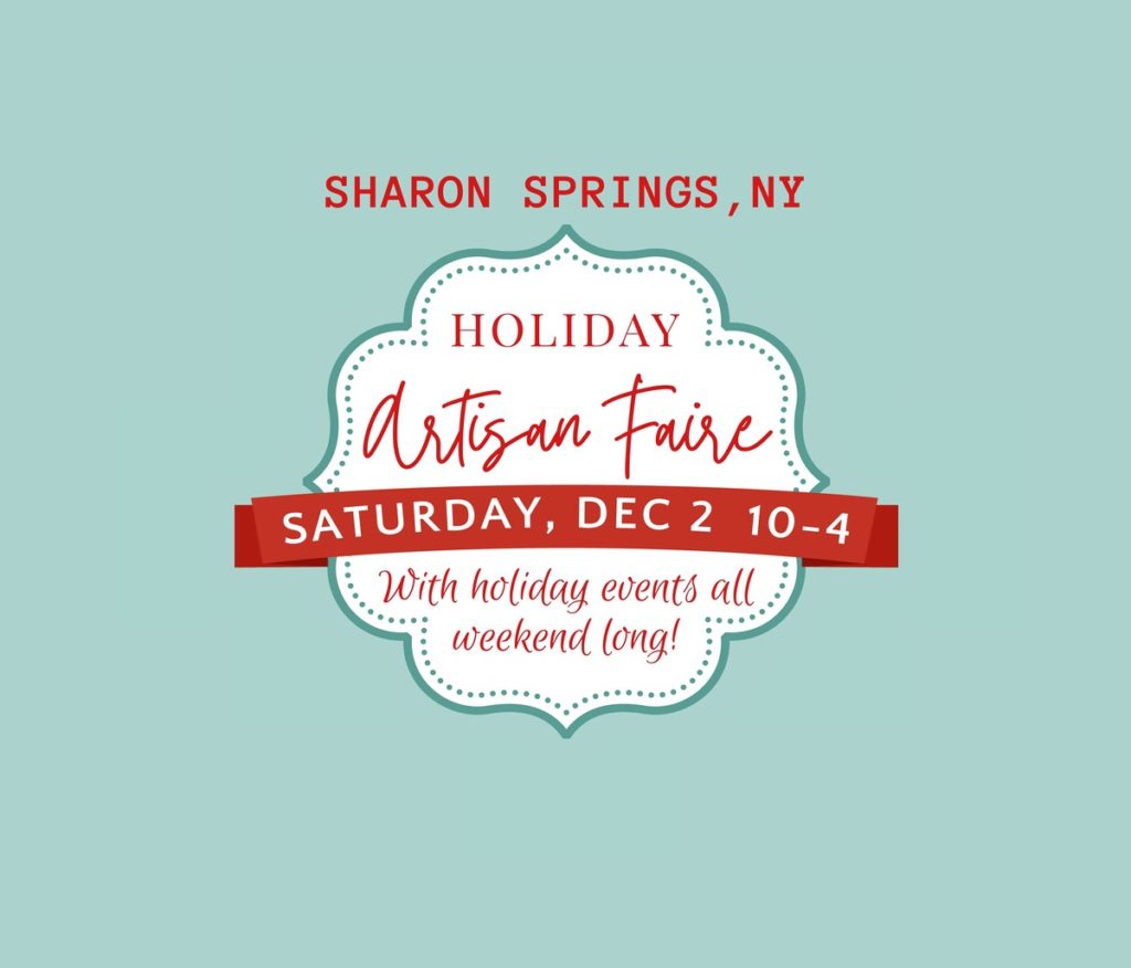 Holiday Artisan Faire, Image from Sharon Springs Chamber of Commerce Facebook page.