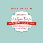 Holiday Artisan Faire, Image from Sharon Springs Chamber of Commerce Facebook page.