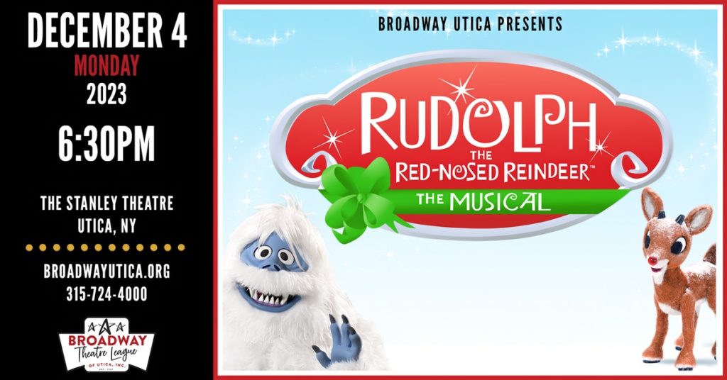 Rudolph eh Red Nosed Reindeer, The Musical, Image by Broadway theatre League of Utica, NY