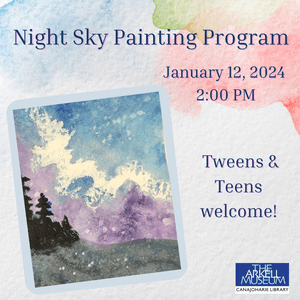 Night Sky Painting Program, Image provided by the Arkell Museum and Canajoharie Library