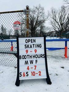 St. Johnsville Ice Skating Rink 2023, image from Friends of St. Johnsville Facebook page
