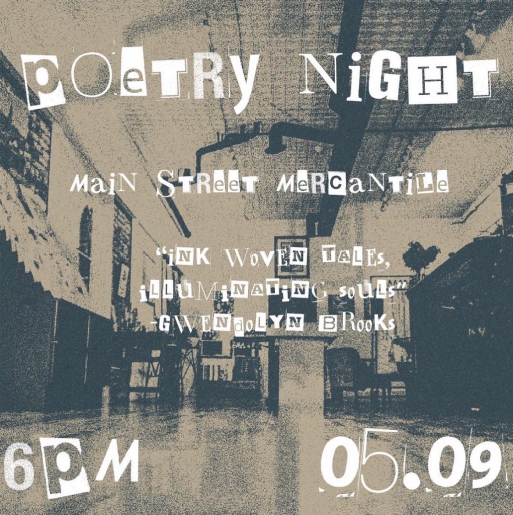 Poetry night at Main Street Mercantile