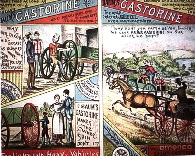 Old Advertisement Ephemera For Baum’s Castorine c.1884