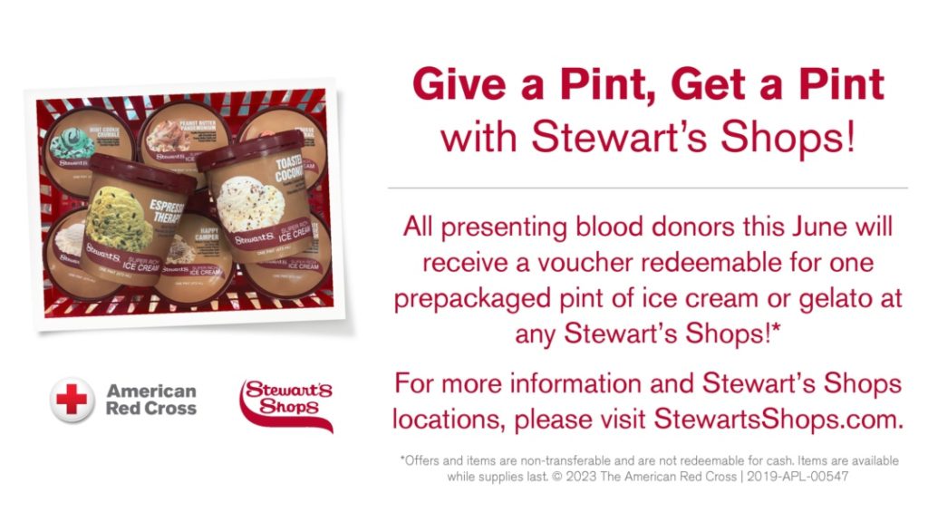 Stewarts Blood Drive June Incentive, Image by American Red Cross Blood Services