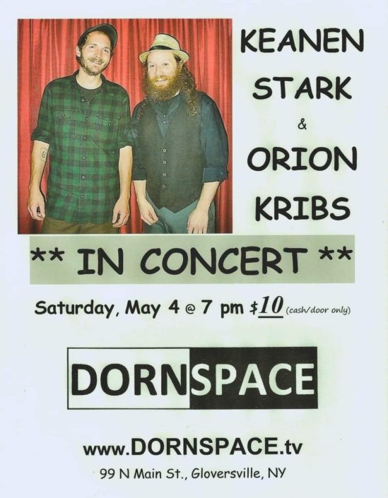 Keenan Stark and Orion Kribs in Concert, Image provided by Dorn Space