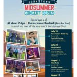 Johnstown Arts & Music presents this summer’s JOHNSTOWN MIDSUMMER CONCERT SERIES with all shows from 7-9pm. Free for all.