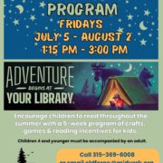 Adventure Begins at the Summer Reading Program at the Old Forge Library!