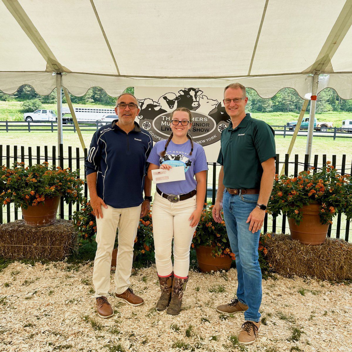 Hannah Carnright receiving Chobani Scholarship