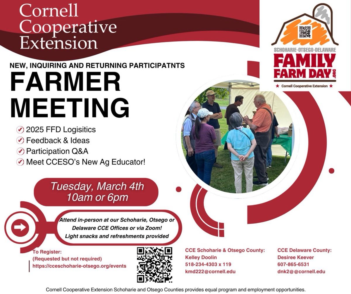 Family Farm Days Farmer Mtg, image by CCE Schoharie and Otsego Counties