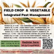 Local Grower Meetings for Field Crop and Vegetable Pest Management