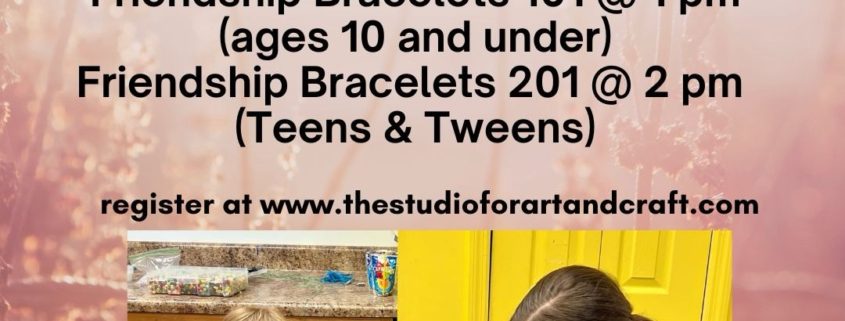 The Studio for Arts and Crafts Pottery Friendship Bracelets, image by The Studio for Arts and Crafts