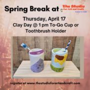 The Studio for Arts and Crafts Pottery To Go Cup, Image by The Studio for Arts and Crafts