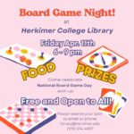 Board Game Night at Herkimer College Library