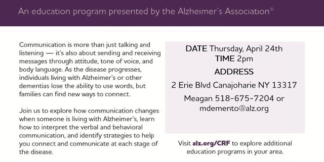 Effective Communication Strategies for Alzheimer's Program