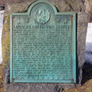 Gettysburg Address monument located in Ward Square