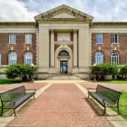 Subject: Utica Public Library. Source: Kenneth C. Zirkel, WikiCommons
