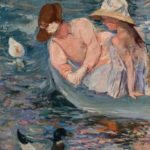 Mary Cassatt, American, 1844–1926, Summertime, 1894, Oil on canvas, 39 5/8 x 32 in., Daniel J. Terra Collection, Terra Foundation for American Art, Chicago, IL, 1988.25, Photo courtesy of Terra Foundation for American Art