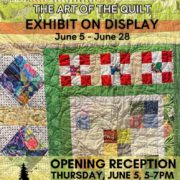 The Art of the Quilt Exhibit on Display at the Old Forge Library
