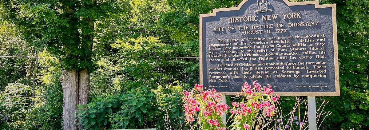 Historic New York: Site of the Battle of Oriskany, August 6, 1777. Photo by Mohawk Valley Today.