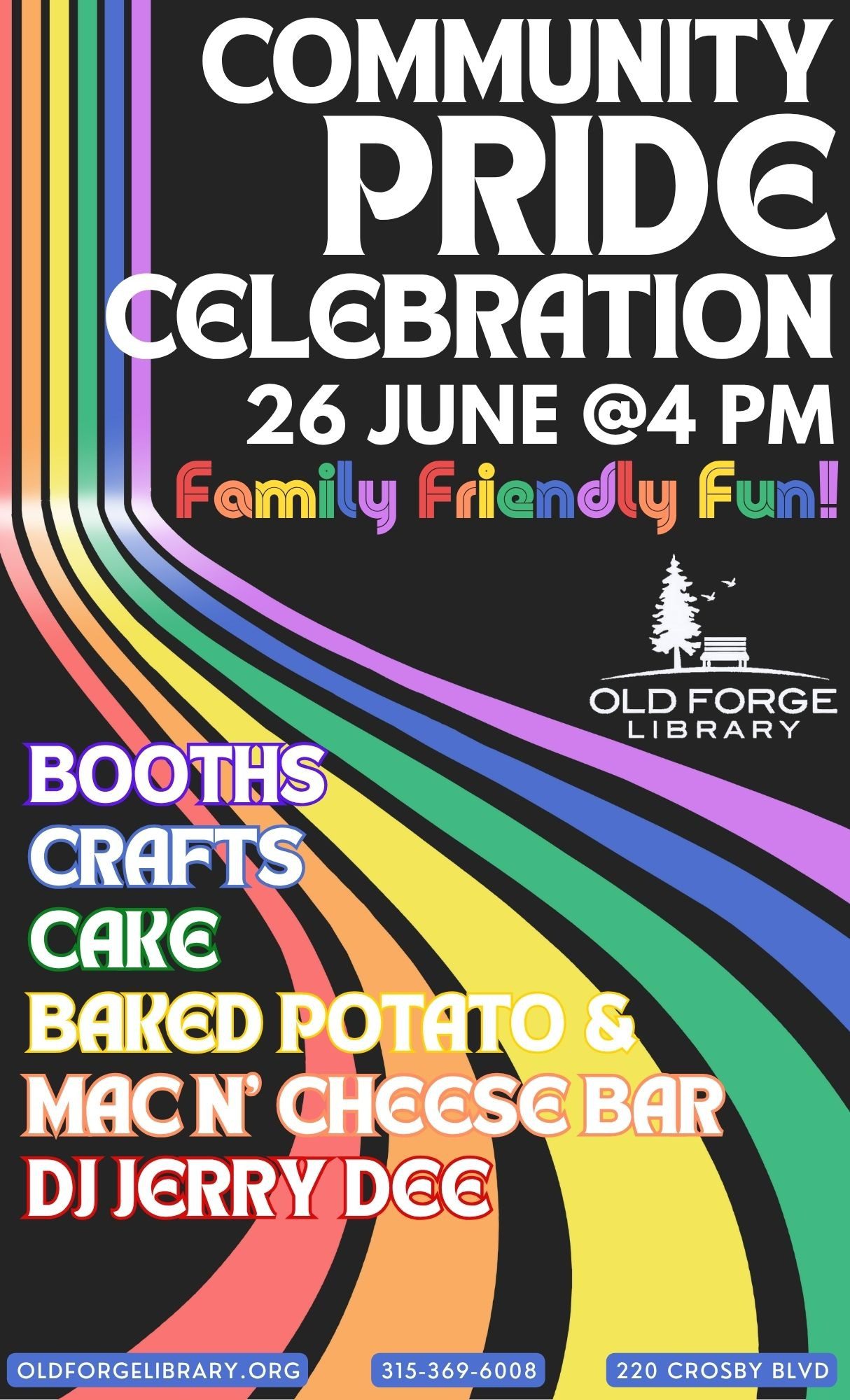 Third Annual community Pride Celebration slated for June 26 at the Old Forge Library