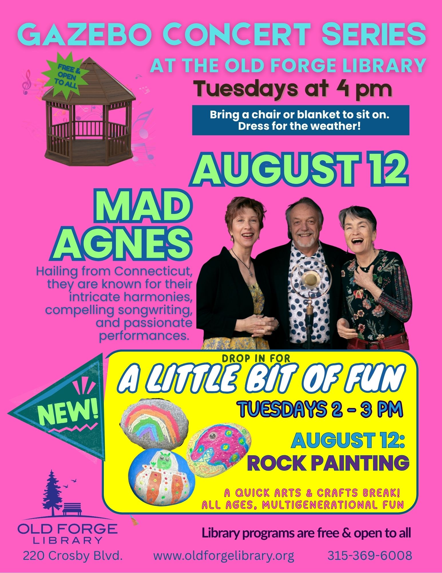 Old Forge Library's Music in the Gazebo Concert Series