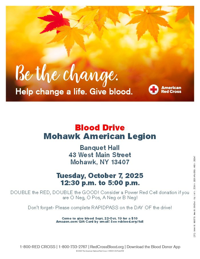 Mohawk American Legion Blood Drive