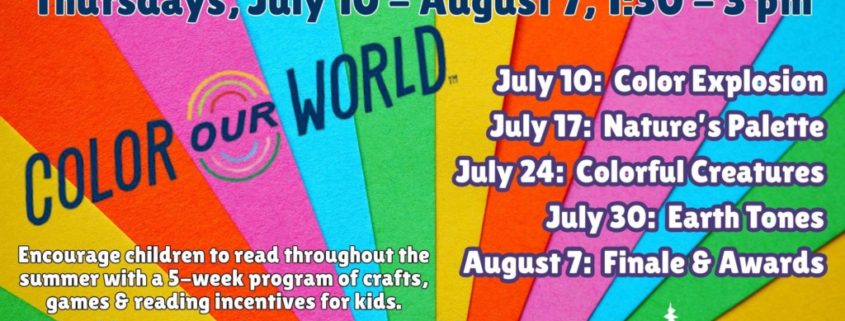 Old Forge Library Color Our World Summer Reading Program