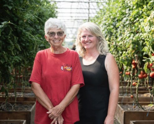 Sunny Hunny Farms mother-daughter duo Violet Robbins and Tracy Robbins-Garrison