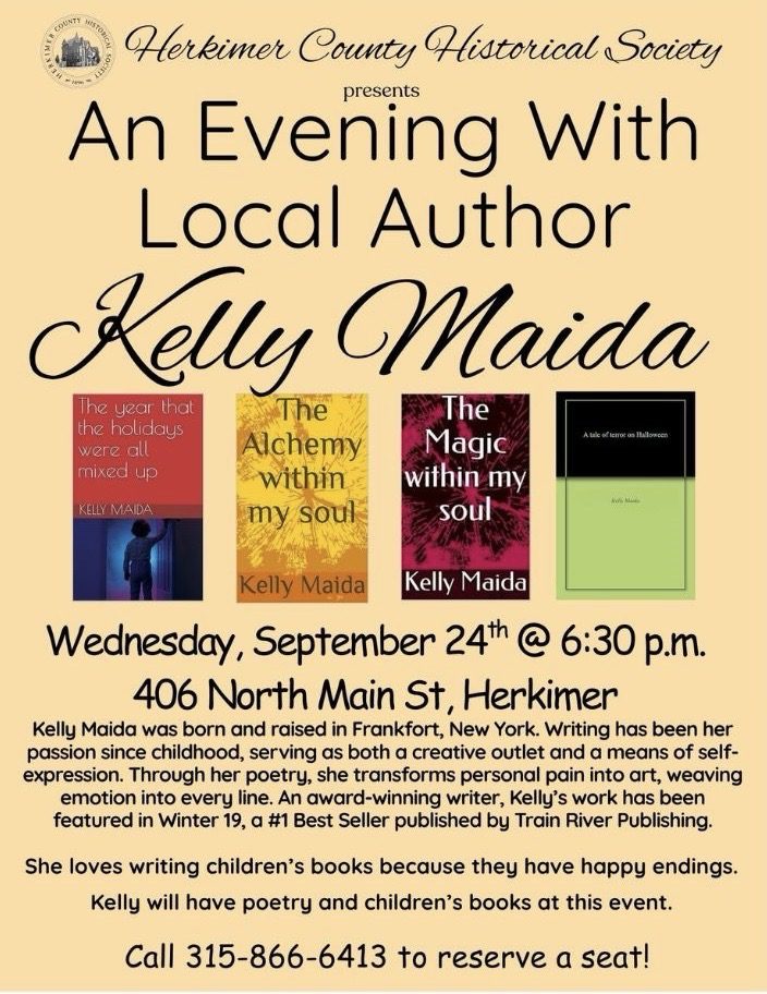An Evening with Local Author Kelly Maida