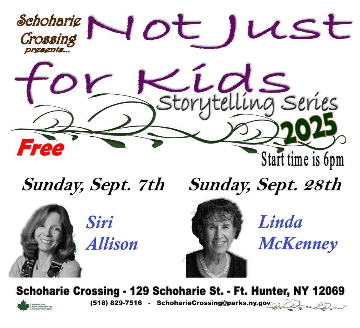 Siri Allison to Perform at the 33rd Annual Not Just for Kids Storytelling series