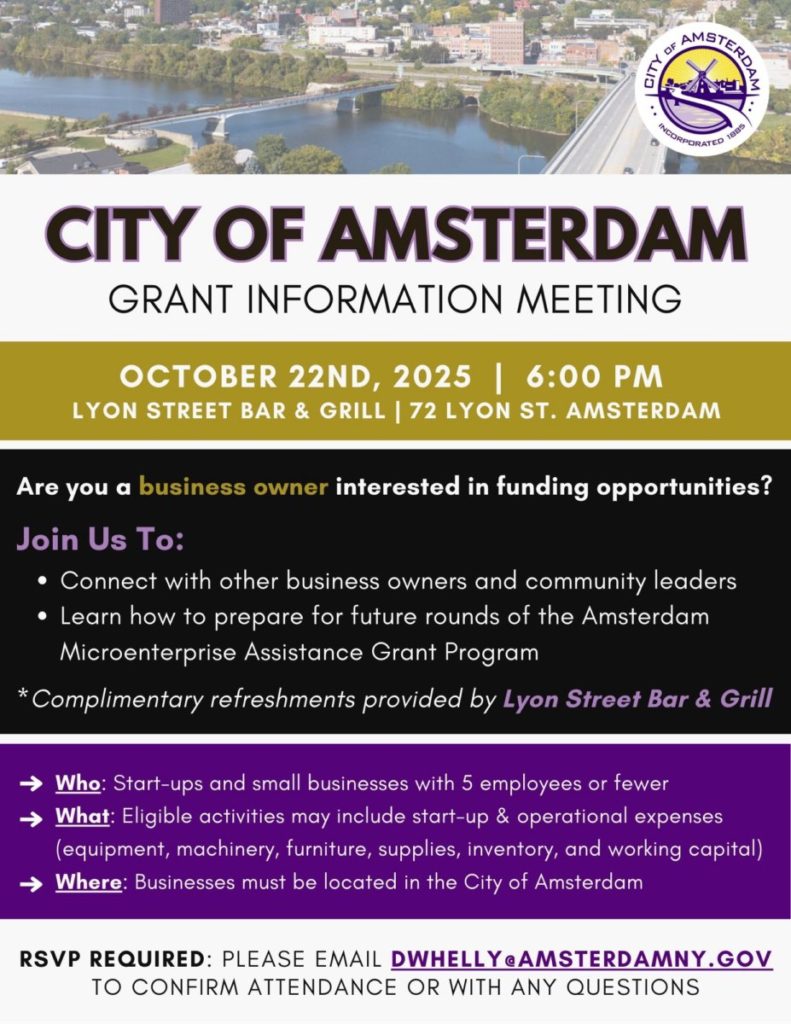 City of Amsterdam Small Business Grant Information Meeting