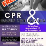 CPR First Aid Class and Certification at the Old Forge Library