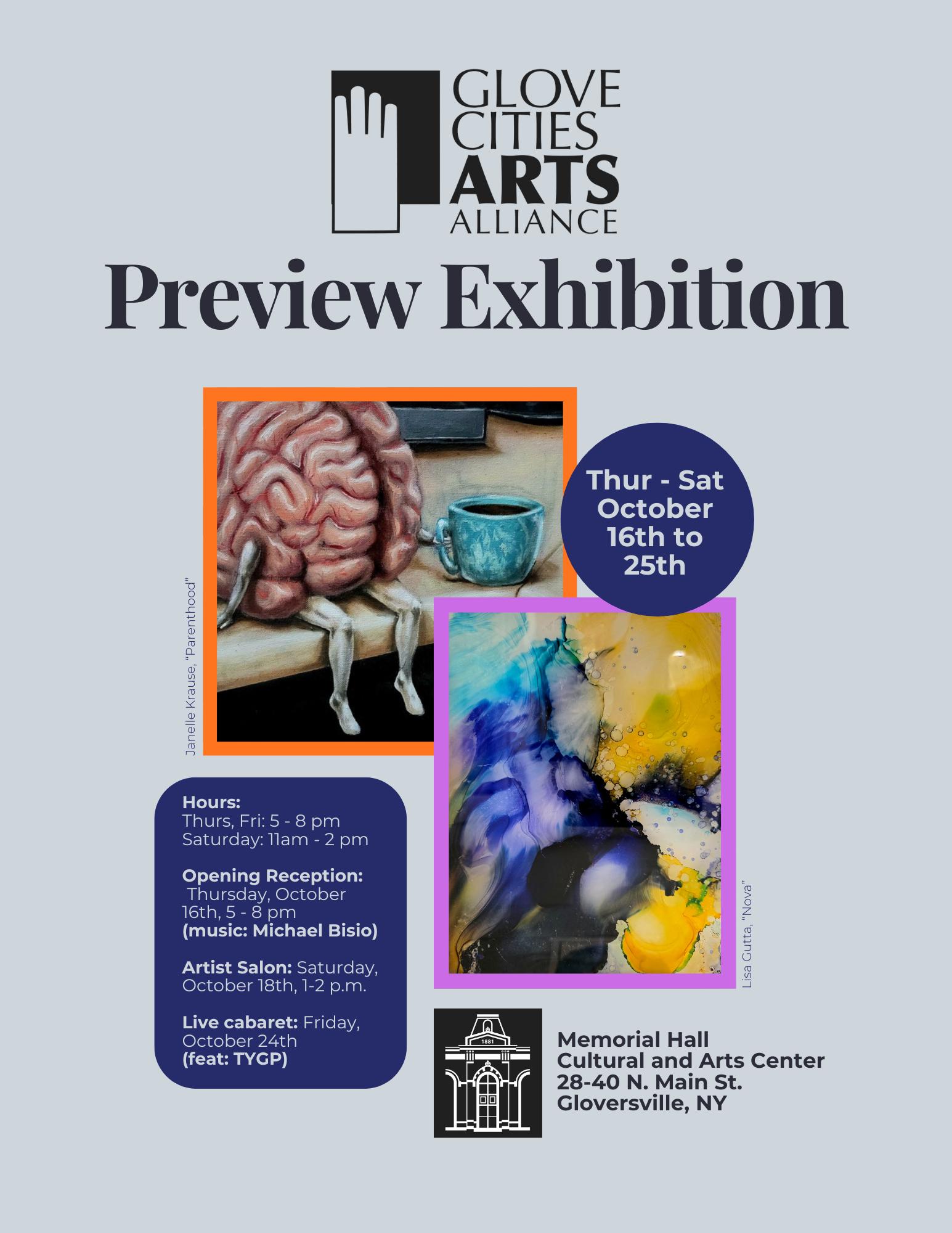 Glove Cities Arts Alliance to Host Pop-Up Group Show
