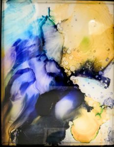 Nova, alcohol ink by Lisa Gutta