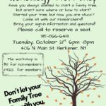 Genealogy Workshop: Explore your family tree!