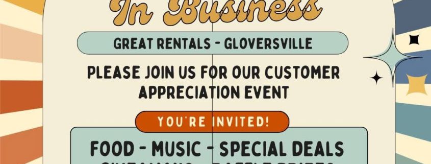 Great Rentals 25 year Celebration