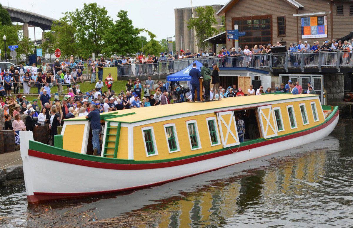 Bicentennial Voyage of the Erie Canal Boat Seneca Chief in Rome